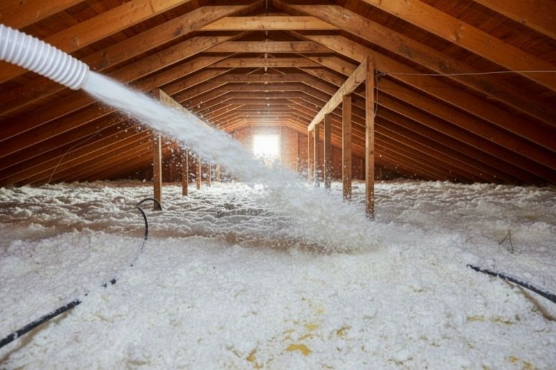 Blown Insulation Installation in Bastrop, TX