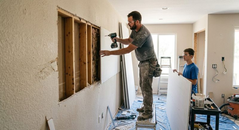 Garage Drywall Replacement in Littleton, CO